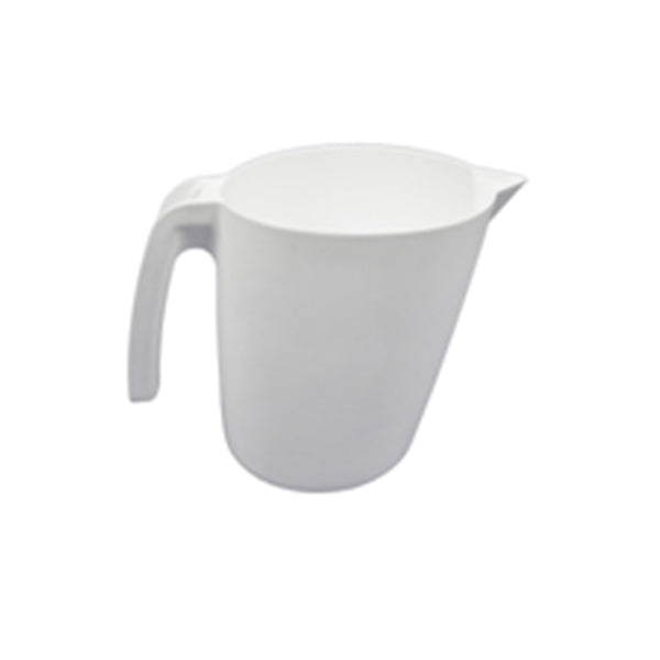 2 litre food approved white pouring jug