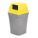 100 litre indoor Bin with yellow lid