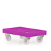 Euro size heavy duty stacking box dolly pink