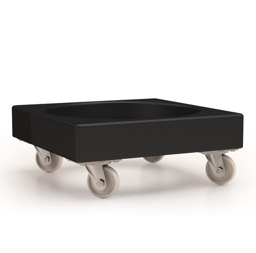 plastic stacking dolly black