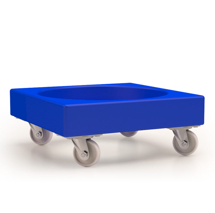 plastic stacking dolly blue