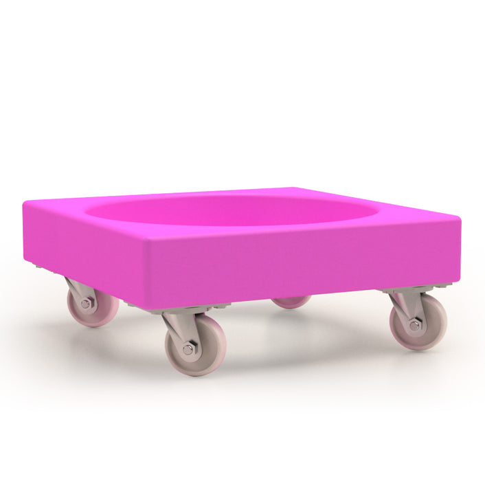 plastic stacking dolly pink