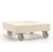 plastic stacking dolly white