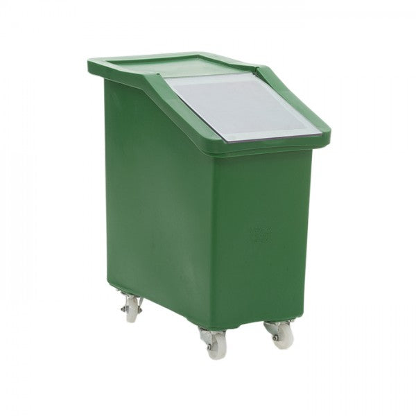 Green food approved Ingredients trolley With clear lid