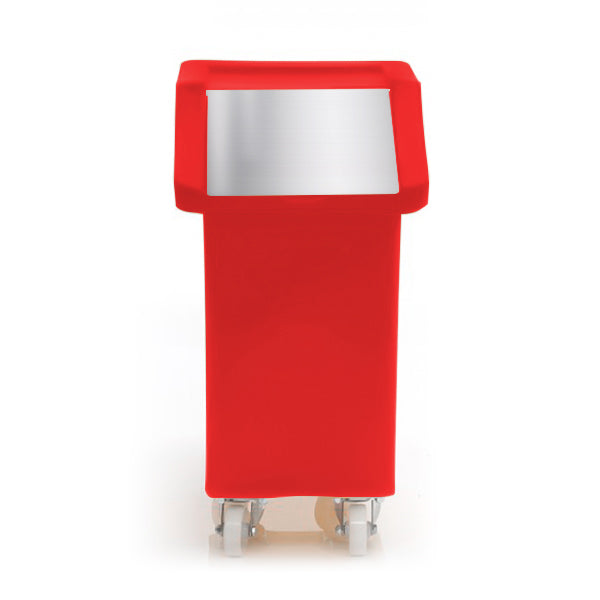 Ingredients Trolley 65 Litre in red with stainless steel lid