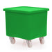 Moulded truck with lid in green