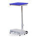 Clinical waste foot pedal bin with blue lid