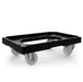 Attached lid stacking box dolly - Euro standard size