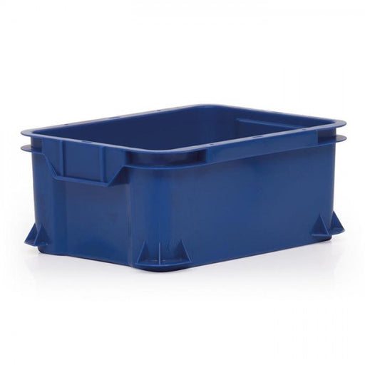 400 x 300 stacking box food grade material in blue