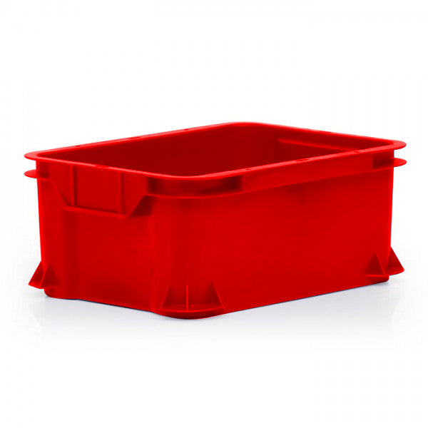 400 x 300 stacking box food grade material in red