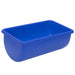 food-grade plastic trough in blue