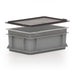 Euro Size Stacking box with lid 300 x 200 in Grey